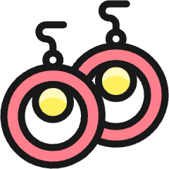 Accessories Earrings Icon from Ultimate Colors Set