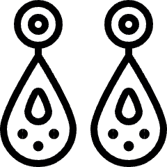 Accessories Earrings Oriental Icon from Ultimate Light Set