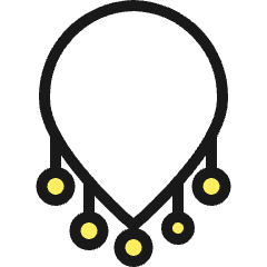 Accessories Necklace 1 Icon from Ultimate Colors Set