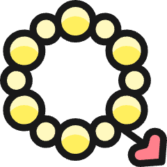Accessories Necklace Pendant Icon from Ultimate Colors Set