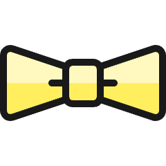 Accessories Ribbon Tie Icon from Ultimate Colors Set