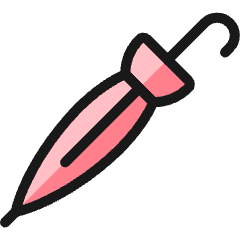 Accessories Umbrella 1 Icon from Ultimate Colors Set