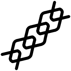 Chain Rhombus Icon from Ultimate Light Set