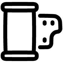Film Roll Icon from Plump Line Set