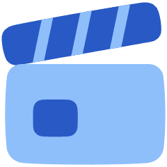 Film Slate Icon from Plump Flat Set