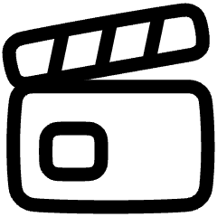 Film Slate Icon from Plump Line Set