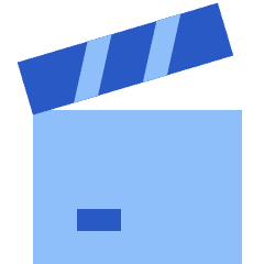 Film Slate Icon from Sharp Flat Set
