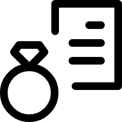 Jewelry Certification Icon from Ultimate Regular Set