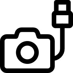 Photography Equipment Cable Icon from Ultimate Regular Set