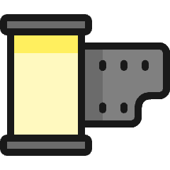 Photography Equipment Retro Film Icon from Ultimate Colors Set