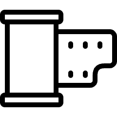 Photography Equipment Retro Film Icon from Ultimate Light Set