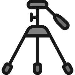 Photography Equipment Tripod Icon from Ultimate Colors Set