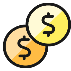Accounting Coins Icon from Ultimate Colors Set