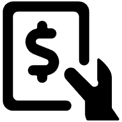 Accounting Invoice Hand Icon from Ultimate Bold Set