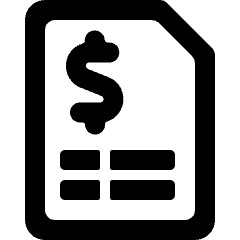 Accounting Invoice Icon from Ultimate Bold Set