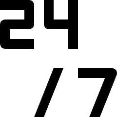 Twenty Four Seven Service Icon from Nova Line Set