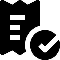 Billing Check 1 Icon from Nova Solid Set