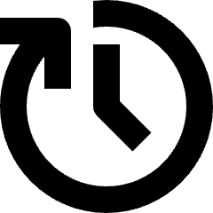 Clock Cycle Twenty Four Hour Icon from Nova Solid Set