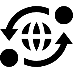 Global Exchange Rate Transaction 1 Icon from Nova Solid Set