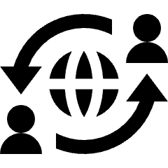 Global Exchange Transaction Icon from Nova Solid Set