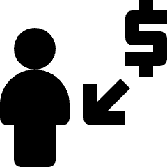 Income 2 Icon from Nova Solid Set