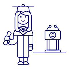 Graduate Student 5 Illustration from UX Line Set