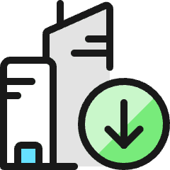 Real Estate Action Building Download Icon from Ultimate Colors Set