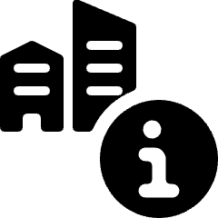 Real Estate Action Building Information Icon from Ultimate Bold Set