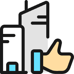 Real Estate Action Building Like Icon from Ultimate Colors Set