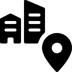 Real Estate Action Building Pin Icon from Ultimate Bold Set