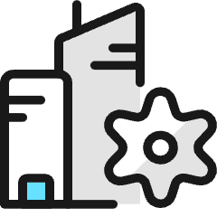 Real Estate Action Building Settings Icon from Ultimate Colors Set