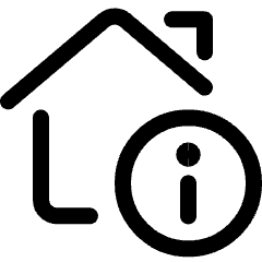 Real Estate Action House Information Icon from Ultimate Regular Set