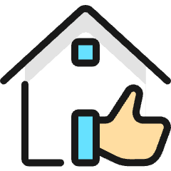 Real Estate Action House Like Icon from Ultimate Colors Set