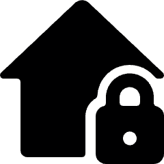 Real Estate Action House Lock Icon from Ultimate Bold Set