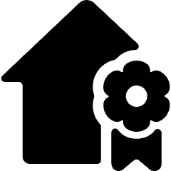 Real Estate Action House Ribbon Icon from Ultimate Bold Set