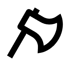 Axe Icon from Outlined Line - Streamline Material Set