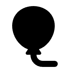 Balloon Fill Icon from Rounded Fill - Streamline Material Set