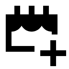 Cake Add Icon from Sharp Line - Streamline Material Set