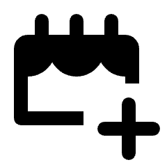 Cake Add Icon from Rounded Line - Streamline Material Set