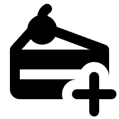 Cake Alt Add Fill Icon from Rounded Fill - Streamline Material Set