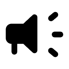 Campaign Fill Icon from Rounded Fill - Streamline Material Set