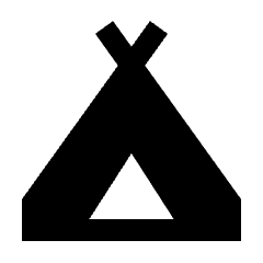 Camping Fill Icon from Sharp Fill - Streamline Material Set