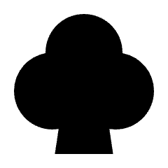 Card Face Clubs Fill Icon from Outlined Fill - Streamline Material Set