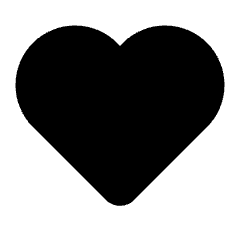 Card Face Heart Fill Icon from Rounded Fill - Streamline Material Set