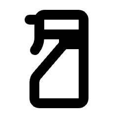 Cleaning Icon from Rounded Line - Streamline Material Set