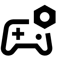 Controller Setting Bolt Icon from Outlined Line - Streamline Material Set