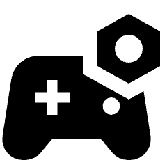 Controller Setting Bolt Fill Icon from Outlined Fill - Streamline Material Set