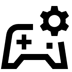 Controller Setting Gear Icon from Sharp Line - Material Pro Set