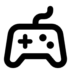 Controller Wired Icon from Rounded Line - Streamline Material Set