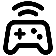 Controller Wireless Icon from Rounded Line - Streamline Material Set